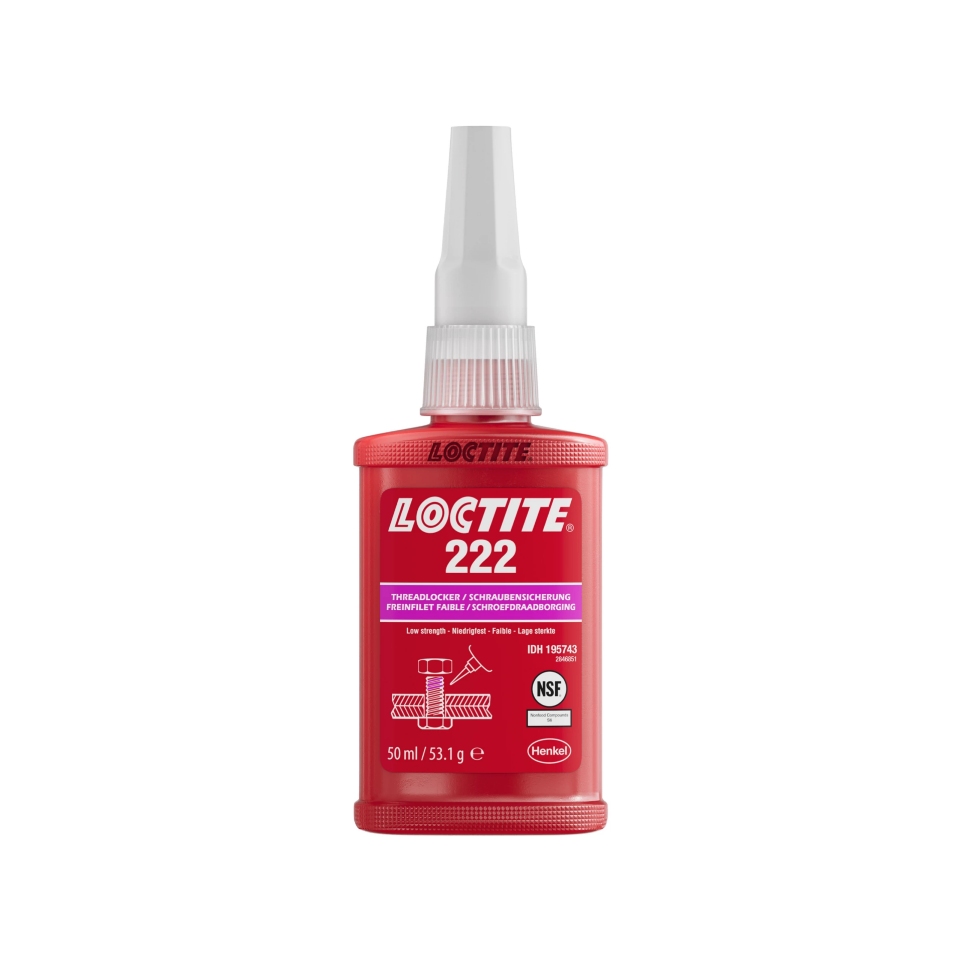 Loctite 222 Civata Sabitleyici Kolay Sökülebilir 50Ml