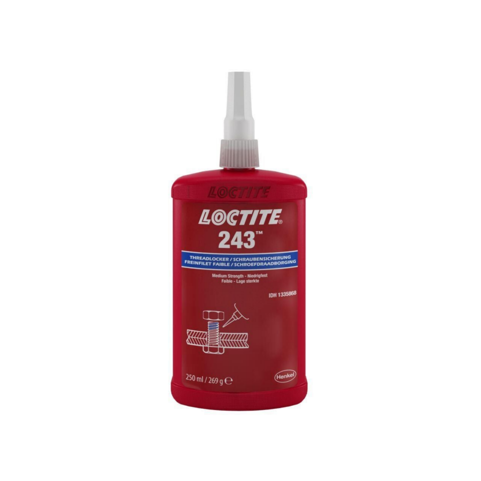 Loctite 243 - 250ml Vida Gevşemezlik Orta Mukavemet